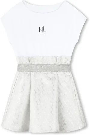 Karl Lagerfeld Vestido acampanado con logo estampado