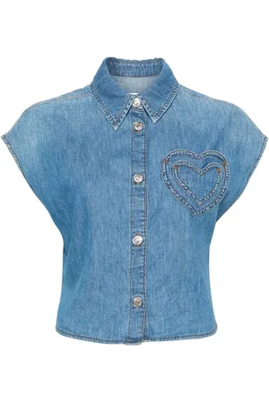 Moschino Camisa con aplique del logo