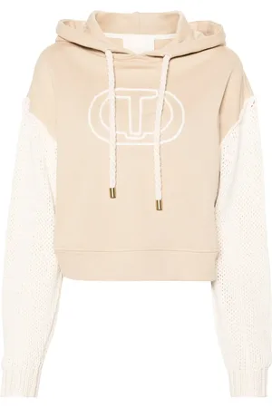 Twin-Set Hoodie con logo bordado