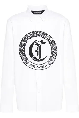 Roberto Cavalli Camisa con estampado Gothic Snake