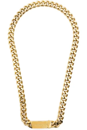 Dsquared2 Collar de cadena con placa del logo