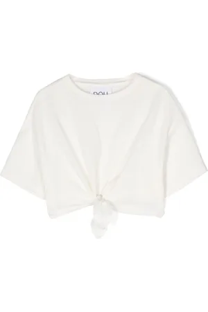 DOUUOD KIDS Playera de piqué con lazo