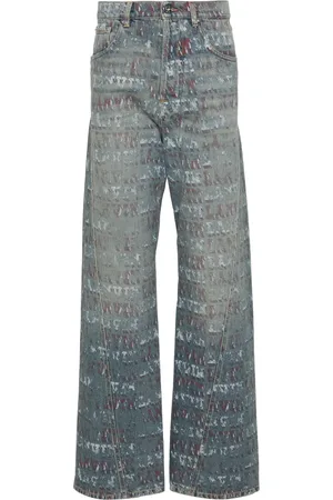 Lanvin Jeans con logo estampado de x Future