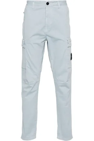 Stone Island Pantalones rectos con motivo Compass