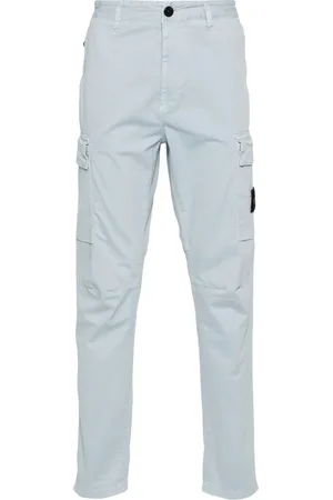 Stone Island Pantalones rectos con motivo Compass