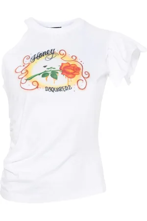 Dsquared2 Playera con hombro descubierto