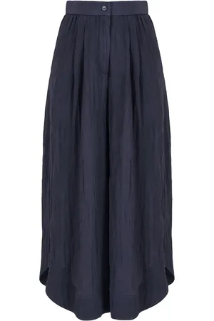 Emporio Armani Pantalones capri con diseño ancho