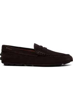 Bally Mocasines con puntera redonda y logo bordado