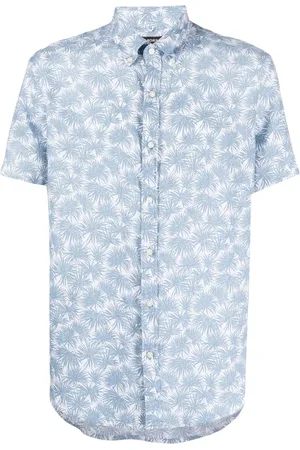 Michael Kors Camisa con palmeras estampadas