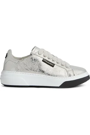 Dsquared2 Tenis metalizados con agujetas