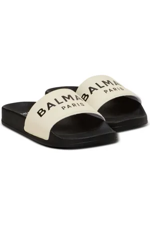 Balmain Flip flops con logo estampado