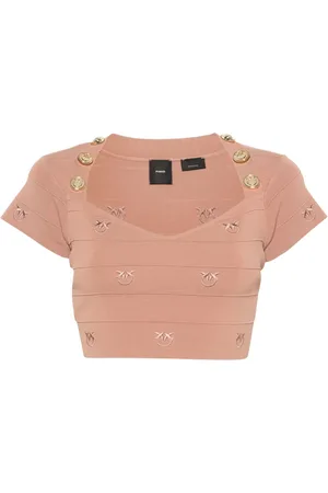 Pinko Top con bordado Love Birds