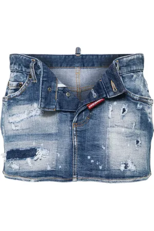 Dsquared2 Falda corta de mezclilla
