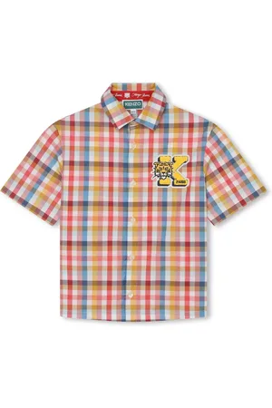 Kenzo Camisa con cuadros estampados