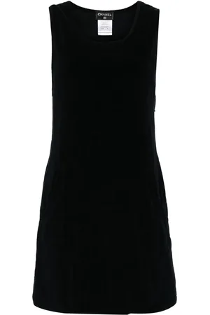 CHANEL Vestido recto capitonado 2011