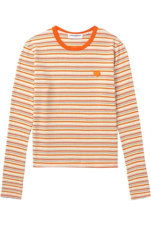 Chocoolate Playera manga larga con motivo de rayas