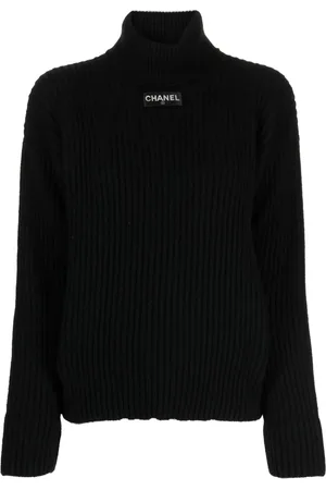 CHANEL Suéter de cachemira bordado con mostacillas 1994