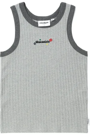Chocoolate Top de canalé con logo bordado