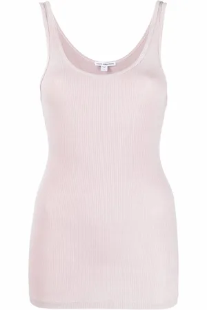 James Perse Top con cuello en U