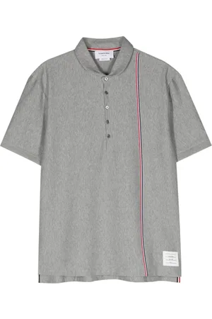 Thom Browne Playera tipo polo con rayas RWB