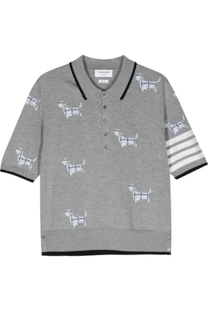Thom Browne Playera tipo polo Hector