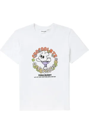 Chocoolate Playera con estampado Yoga Bunny