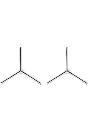 Y / PROJECT Aretes con aplique Y