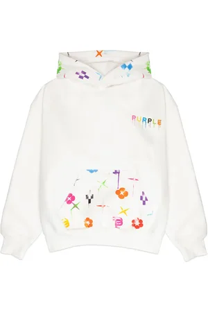 Purple Brand Hoodie con monograma estampado