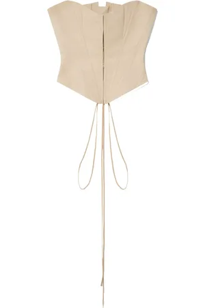 Stella McCartney Top strapless estilo corset con paneles