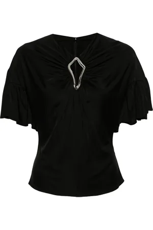 Lanvin Top con aberturas y ojales