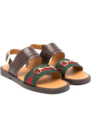 Gucci Sandalias Horsebit Web