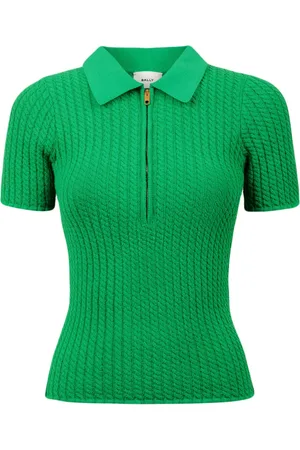 Bally Playera tipo polo en tejido de ochos
