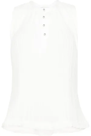 Lanvin Top plisado sin mangas