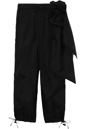 Simone Rocha Pantalones rectos con detalle de moño