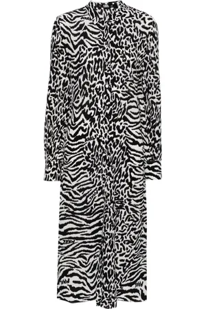 Karl Lagerfeld Vestido midi con animal print