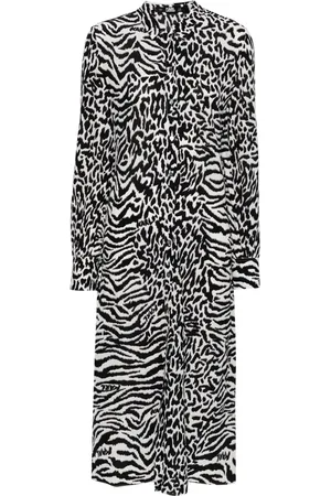 Karl Lagerfeld Vestido midi con animal print