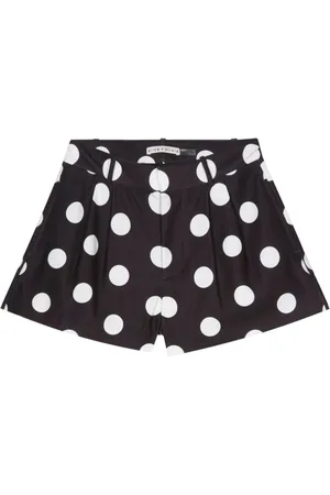 ALICE+OLIVIA Shorts con lunares estampados