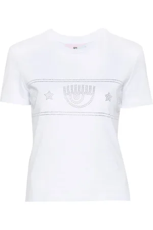 Chiara Ferragni Playera con apliques del logo