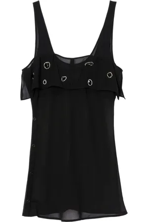 3.1 Phillip Lim Top de seda con detalle de gemas