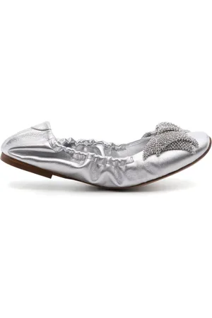 Casadei Flats con detalle de moño