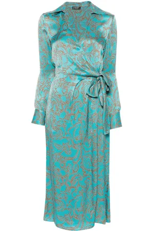 Liu Jo Vestido camisero con estampado de cachemira