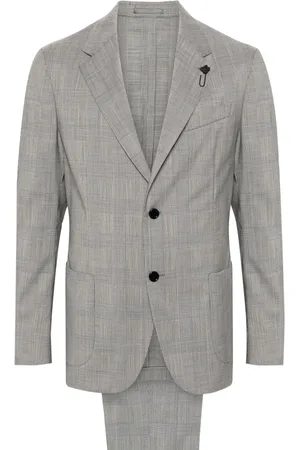 LARDINI Traje con estampado de cuadros príncipe de Gales