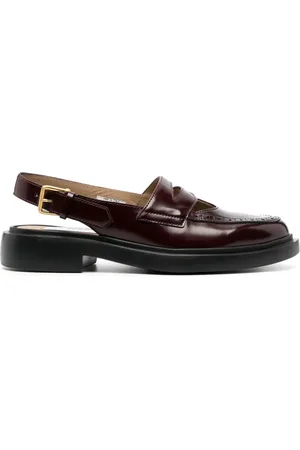 Thom Browne Mules tipo mocasines penny con tira trasera