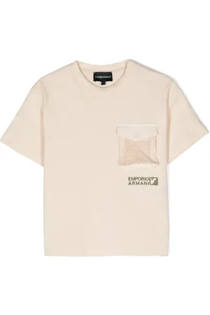 Emporio Armani Playera con bolsillos y solapa