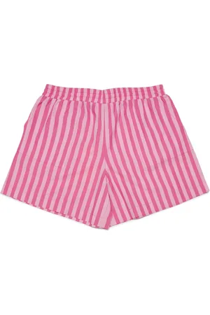 MAX&Co. Kids Bermudas con logo bordado y motivo de rayas