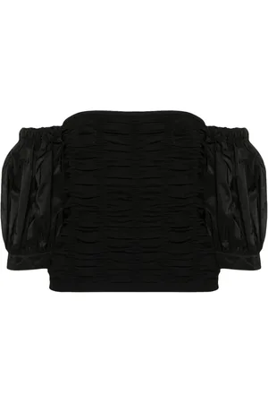 Twin-Set Top fruncido con hombros descubiertos