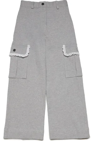 MAX&Co. Kids Pantalones anchos de tejido melange