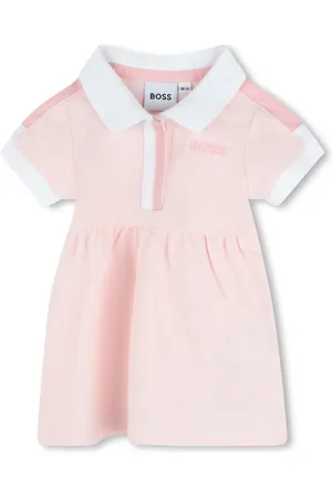 HUGO BOSS Vestido tipo polo manga corta