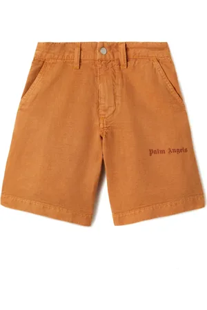 Palm Angels Bermudas rectas con logo estampado
