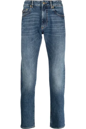 VERSACE Jeans slim con aplique del logo